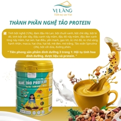 Nghệ Tảo Protein Đậu & Hạt Vị Làng 650G Hỗ Trợ Tiêu Hóa, Bổ Sung Protein Thực Vật, Thay Thế Bữa Ăn