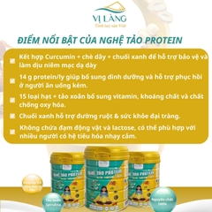 Nghệ Tảo Protein Đậu & Hạt Vị Làng 650G Hỗ Trợ Tiêu Hóa, Bổ Sung Protein Thực Vật, Thay Thế Bữa Ăn