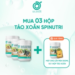 COMBO MUA 3 TẶNG 1 TẢO XOẮN TƯƠI NGUYÊN CHẤT SPINUTRI TẶNG 200ML MẬT ONG LÊN MEN