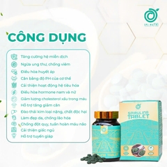VIÊN NÉN TẢO XOẮN SPIRULINA NGUYÊN CHẤT SPINUTRI LỌ 400 VIÊN