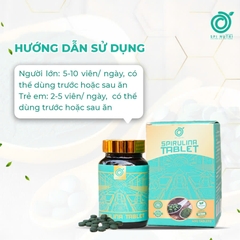 VIÊN NÉN TẢO XOẮN SPIRULINA NGUYÊN CHẤT SPINUTRI LỌ 400 VIÊN