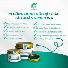 BỘT TẢO XOẮN SPIRULINA NGUYÊN CHẤT SẤY LẠNH 100G
