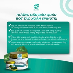 BỘT TẢO XOẮN SPIRULINA NGUYÊN CHẤT SẤY LẠNH 100G