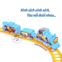 Đồ chơi đường ray tàu hỏa Thomas and friend 3 toa hàng đẹp (ảnh thật)