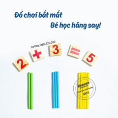 Bộ đồ chơi que tính học toán cho bé, que tính học đếm cho trẻ LOẠI ĐẸP
