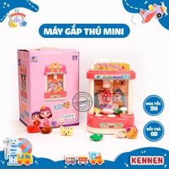 Đồ chơi máy gắp thú mini dùng pin hoặc cắm điện