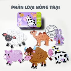 Siêu Ghép hình puzzle bản to cho bé 2+