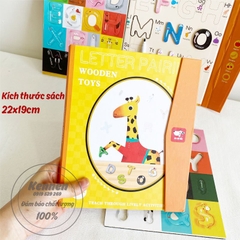 Sách hươu có nam châm học chữ cái kèm bút viết