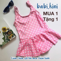 Bikini bé gái chấm bi 1 mảnh đủ các size