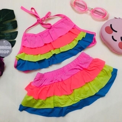 Bikini bé gái xếp tầng nhiều màu (size 18-30 kg)
