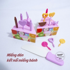 Bộ cắt bánh sinh nhật nhỏ 43 chi tiết nhựa abs an toàn cho bé