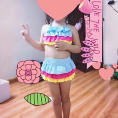 Bikini bé gái xếp tầng nhiều màu (size 18-30 kg)