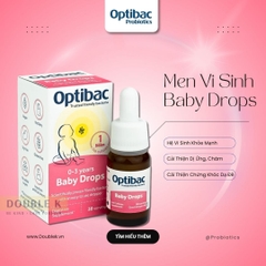 Men Vi Sinh Optibac Probiotics Baby Drops (Dạng Giọt, Hỗ Trợ Tiêu Hóa, Giảm Colic cho Trẻ Sơ Sinh)