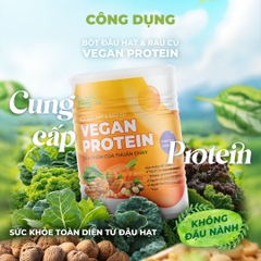 Bột Vegan Protein Thuần Chay Tâm An - Hỗ Trợ Xây Dựng Cơ Bắp, Bồi Bổ Sức Khỏe