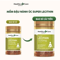 Viên Uống Healthy Care Super Lecithin 1200mg (Hỗ Trợ Nội Tiết Tố Nữ, Làm Đẹp Da)