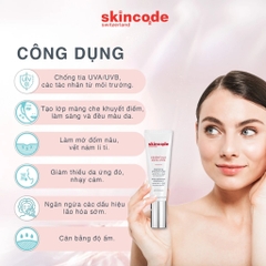 Kem Chống Nắng Sáng Da Skincode Essentials Alpine White Brightening Protective Shield SPF 50/PA+++