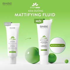 Kem Dưỡng Kiềm Dầu Giảm Mụn BABE Stop AKN Mattifying Fluid