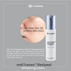Kem Dưỡng Trắng Mờ Nám Sạm MD:Ceuticals md:Tranex™ Retipeel Whitening Cream