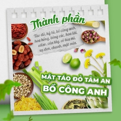 Mật Táo Đỏ Bồ Công Anh Tâm An - Thải độc gan, bổ máu, tăng đề kháng