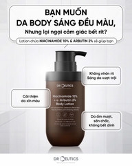 Sữa Dưỡng Thể Trắng Da DrCeutics Niacinamide 10% + α–Arbutin 2% Body Lotion