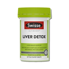 Swisse Ultiboost Liver Detox: Hỗ Trợ Gan Khỏe Mạnh, Thanh Lọc Tự Nhiên (Úc)