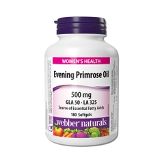 Viên Uống Cân Bằng Nội Tiết và Làm Đẹp Da Webber Naturals Evening Primrose Oil 500mg