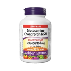 Viên Uống Hỗ Trợ Khớp, Sụn Webber Naturals Glucosamine Chondroitin MSM