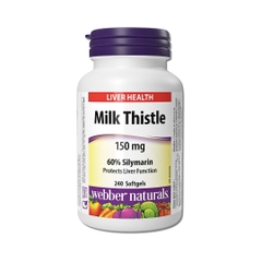 Viên Uống Hỗ Trợ Chức Năng Gan Webber Naturals Milk Thistle 60% Silymarin 150mg