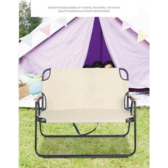 Ghế xếp đôi có tựa lưng khung hợp kim Double Folding Chair