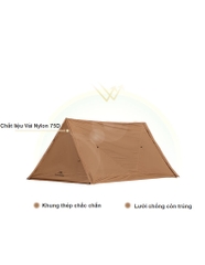 Lều dã ngoại chữ A Chính hãng Mountainhiker, Lều cắm trại hình chữ A, Lều Trekking
