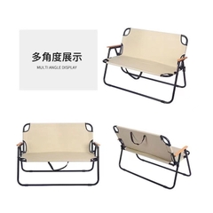 Ghế xếp đôi có tựa lưng khung hợp kim Double Folding Chair
