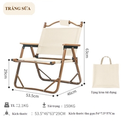 Ghế gấp gọn Xách Tay Kaki GH002