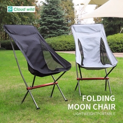 Ghế dã ngoại có tựa đầu Portable Folding Chair Màu Đen