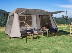 Lều Tự Bung Cắm Trại  2 phòng, Lều dã ngoại tự bung 6-8 người, Lều Glamping Chính hãng Mountain