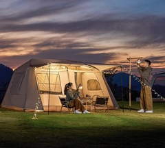 Lều Tự Bung Cắm Trại  2 phòng, Lều dã ngoại tự bung 6-8 người, Lều Glamping Chính hãng Mountain