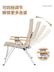 Ghế xếp có tay tựa gối đầu Portable Folding Chair