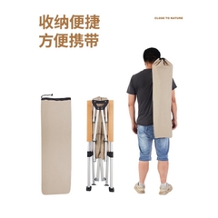 Ghế xếp có tay tựa gối đầu Portable Folding Chải, Ghế cắm trại gấp gọn có tựa đầu, Ghế dã ngoại gấp gọn nâng ngả dễ dàng