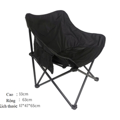 Ghế gấp gọn mặt trăng siêu nhẹ, ghế xếp gọn camping, ghế thu gọn dã ngoại