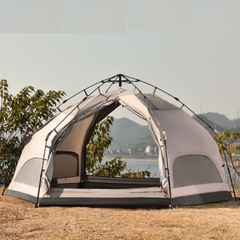 Lều Cắm Trại 4-6 người,Lều cắm trại lục giác tự bung ,Lều camping kiểu dáng lều nấm,Lều Dã Ngoại Tự Bung 4-6 người