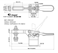 Kẹp định vị CH225DHB