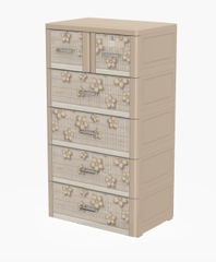 Tủ TABI L 5 Ngăn- Nâu hoa gỗ