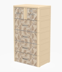 Tủ TABI L 5 Ngăn- Kem lá gỗ