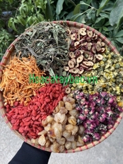 Trà Dưỡng Nhan mix Kỷ tử, táo đỏ, hoa cúc, hoa hồng, cỏ ngọt