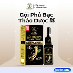 Giảm 20% (Màu đen) Gội phủ bạc thảo dược nhân sâm 8S - 8 Sang BDS