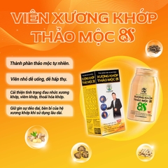 (Tặng 1 lọ viên khớp) - Set 2 lọ Viên xương khớp thảo mộc 8S