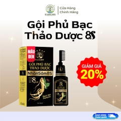 Giảm 20% (Màu đen) Gội phủ bạc thảo dược nhân sâm 8S - 8 Sang BDS