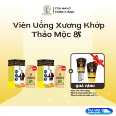 (Tặng 2 chai gel massage) Set 2 viên uống xương khớp thảo mộc 8S
