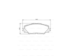 Má phanh trước TOYOTA Rav4 (2008-2012) chính hãng Bosch (0986494174)