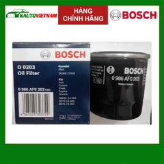 Lọc dầu động cơ Kia Morning (2004+); Picanto (2004+); Rio chính hãng Bosch (0986AF0203) (Lọc sắt)
