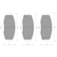 Má phanh trước Kia Carens (2004-2006); Cerato 1.6 (2008-2011); Cerato Koup 2.0 (2010-2016); Cerato 1.6/2.0 (2019-2021); Forte 1.6 (2009-2013); Forte Koup 2.0 (2009-2015); K3 1.6, 2.0 (2021+) (DB1754) chính hãng Bosch (0986T11080)